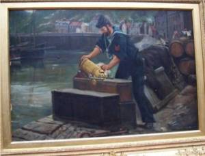 'The Signal Mortar' by Eyre Crowe A.R.A. (1889)