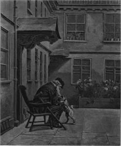 'The Mourners - a Corner of the Sailors' Home, Bristol' by Eyre Crowe A.R.A. (1895)