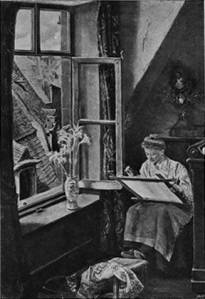 'The Embroidress' by Eyre Crowe A.R.A. (1903)