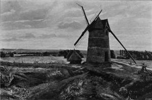 'The Windmill of Crécy' by Eyre Crowe A.R.A. (1903)